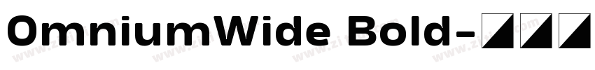 OmniumWide Bold字体转换 OmniumWide Bold字体转换